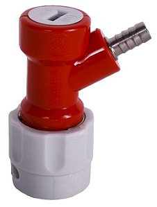 Conector Pin Lock Gás IN Curto (vermelho e cinza) - Espigão