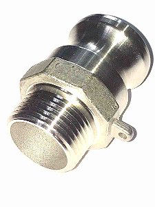 Engate Rápido 3/4" com Rosca Macho Inox 3/4"