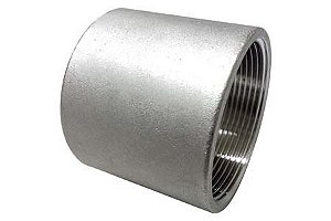 Luva Lisa com Rosca Fêmea Inox 1/2" NPT