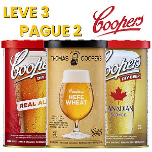 Kit Coopers Frutadas - Promoção Leve 3 e Pague 2 (Real Ale - Preacher's Wheat Trigo - Canadian Blonde)