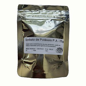 Sorbato de Potássio PA 25gr