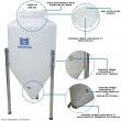 Fermentador Cônico Roto Plus 25 Litros Branco