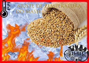 Ajuste de temperatura do Mash para fabricação caseira