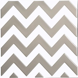 Revestimento Autoadesivo Resinado - Chevron Hot Gray