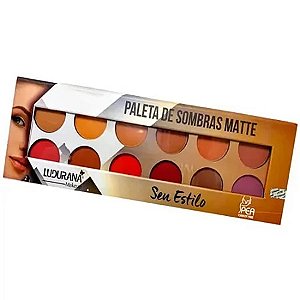 Paleta de Sombras Matte 12 Cores Seu Estilo - Ludurana