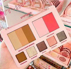 Paleta de Bronzer, Blush e Sombra All In One - Ruby Rose