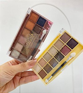 PALETA DE SOMBRAS ALTA FIXAÇÃO COM 12 TONALIDADES CHOCO MIX - MIA MAKE