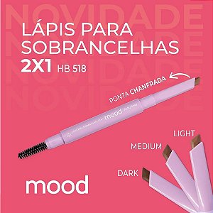 Lápis para Sobrancelhas 2x1 Ponta Chanfrada 03 Dark - Ruby Rose