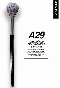 Pincel A29 profissional cônico para contornar e iluminar Macrilan – Linha Max