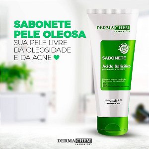 Sabonete Pele Oleosa Ácido Salicílico 100ml - Dermachem