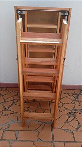 Escada Merco para Sótão Madeira 3,00m 58cm x 117cm -- ( Vão no teto 60cm x 119cm ) --