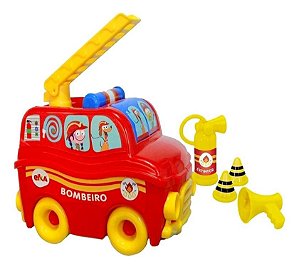 brinquedo Caminhão pista de brinquedos para carrinhos speedster bombeiro -  POLIBRINQ pk008