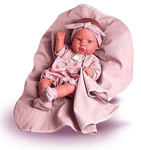 Boneca Reborn - Bebezinho Real Batizado - 35 cm - Roma