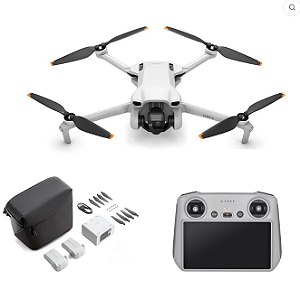 Drone DJI Mini 3 DJI RC (Com tela) Fly More Combo Plus