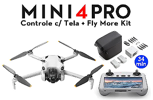 Drone DJI Mini 4 Pro Fly More Combo DJI RC 2 (Com tela) - DJI043