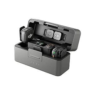 Microfone DJI Mic 3 (2 TX Microfone + 1 RX Receptor + 1 Case de carregamento) BR