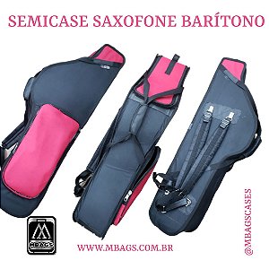 MHN16 - Semicase Para Saxofone Baritono - (Hardbag)