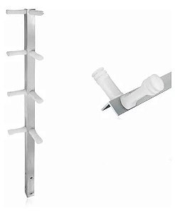 Haste naylux aluminio cantoneira 8 isolador