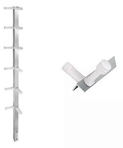 Haste naylux aluminio cantoneira 12 isolador