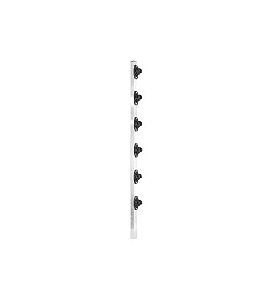 Haste aluminio industrial 6 is w 1m 25x25 - encaixe confiseg