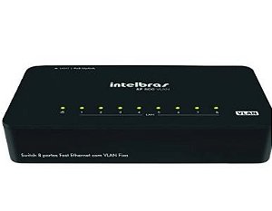 Switch 8p fast ethernet intelbras sf 800 q+