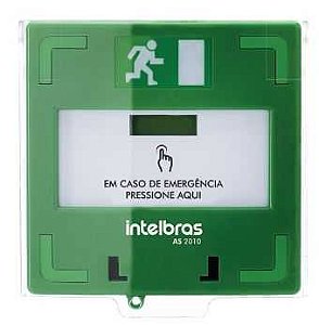 Acionador de emergencia intelbras rearmavel as2010