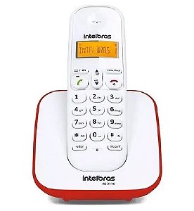 Telefone sem fio intelbras ts3110 vermelho