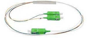 Cabo optico com divisor plc (splitter) 1x2 sc apc xfs 122 intelbras