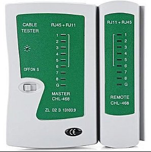 Testador de cabos adf rj45 rj11
