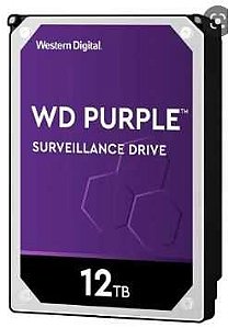 Hd sata western digital 12tb 7200-intelbras purple