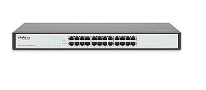 Switch 24p gigabit ethernet intelbras sg2400 qr+ skd