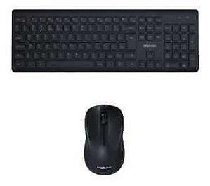 Teclado e mouse sem fio intelbras preto csi 50