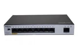 Switch 5p fast ethernet intelbras poe sf500 hi-poe skd
