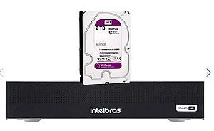 Dvr mhdx 8 canais intelbras hdcvi 1008-c - c  hd 2 tb