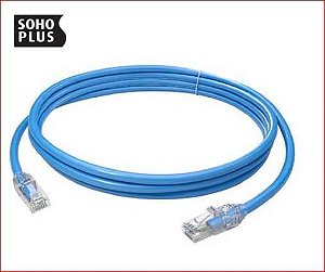 Patch cord cat.5e utp - 1,5m azul sohoplus