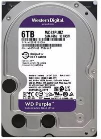Hd sata western digital 6tb 7200-intelbras purple.