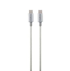 Cabo usb - tipo c intelbras 1,5m 3,0a nylon bco eucc 15nb