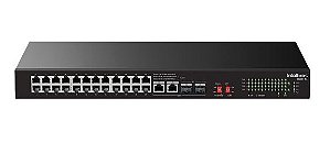 Switch 24p fast ethernet intelbras poe skd s1126f-pa