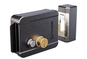 Fechadura eletrica rossi r90 rb c botao