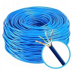 Cabo rede cat5e multiplo 10 metros 4 pares azul (interno) - cabel