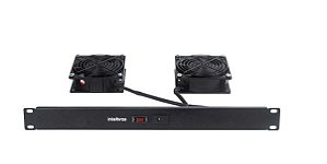Cooler rack intelbras 2 ventiladores preto