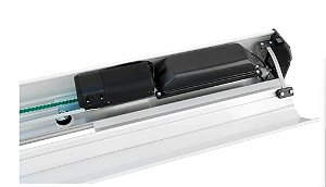 Porta social ppa wind vidro caxilhada 1f 2,00 metros brushless 24v 220v branca