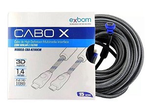 Cabo hdmi 15 metros exb