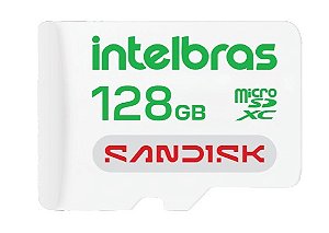 Cartao micro sd intelbras 128gb para sistemas de seguranca eletronica sandisk