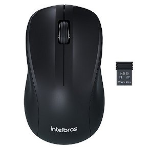 Mouse sem fio intelbras preto msi50