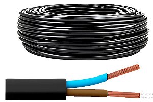 Cabo pp flexivel 2x1,0mm multiplo 10 mts - lamesa