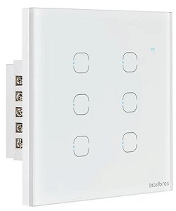 Automacao interruptor inteligente wifi intelbras eiw 1006 touch branco