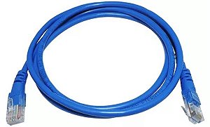 Patch cord cat.6e utp - 1,0m azul intelbras.