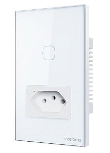 Automacao interruptor+tomada inteligente wifi intelbras etw 1011 branco