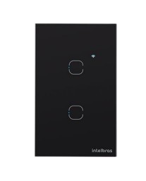 Automacao interruptor inteligente zigbee intelbras eiz 1102 touch preto